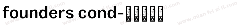 founders cond字体转换
